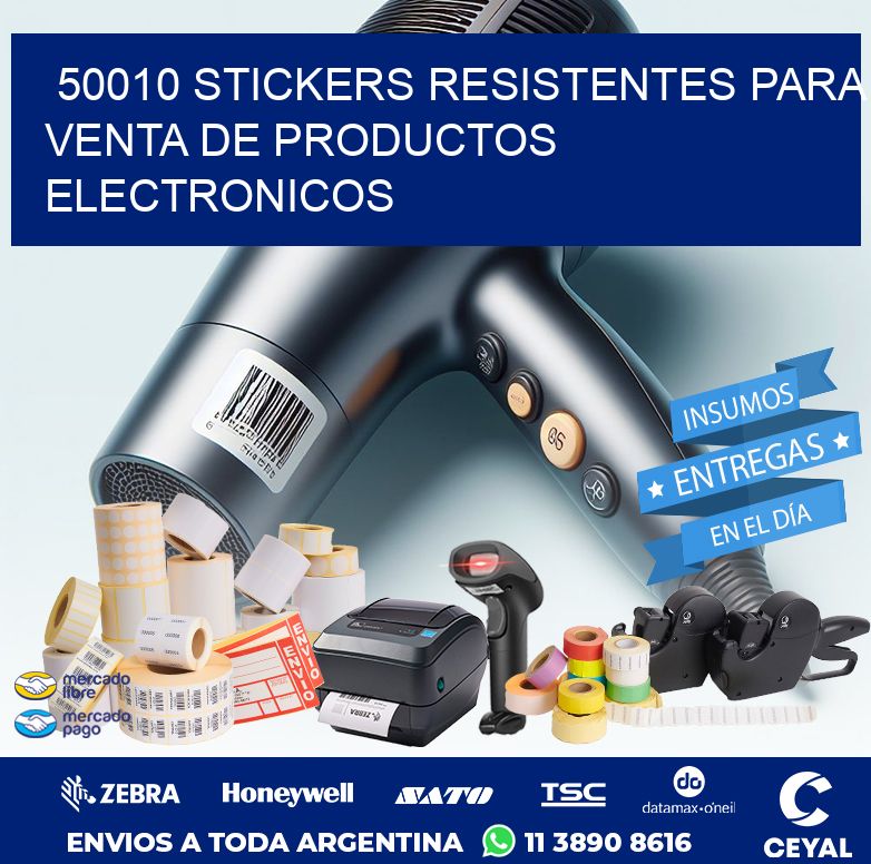 50010 STICKERS RESISTENTES PARA VENTA DE PRODUCTOS ELECTRONICOS