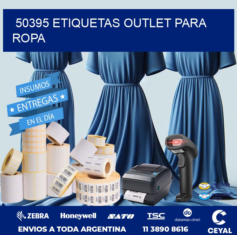 50395 ETIQUETAS OUTLET PARA ROPA