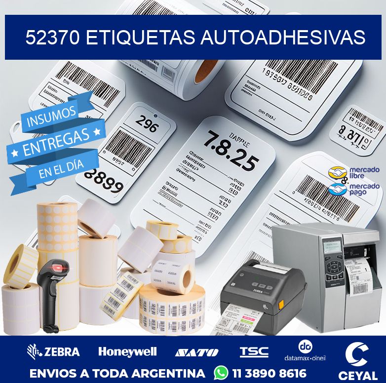 52370 ETIQUETAS AUTOADHESIVAS