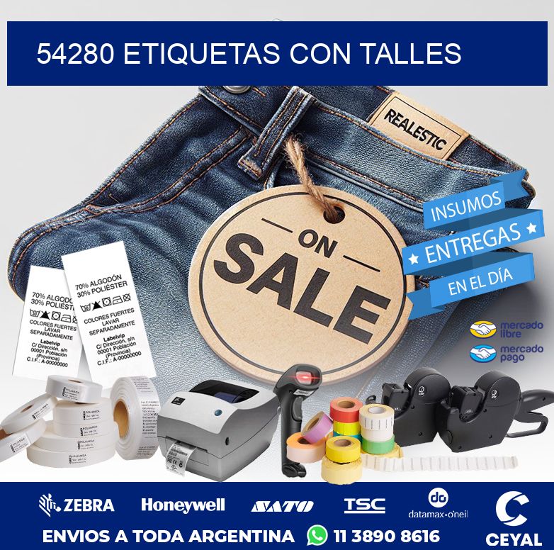 54280 ETIQUETAS CON TALLES