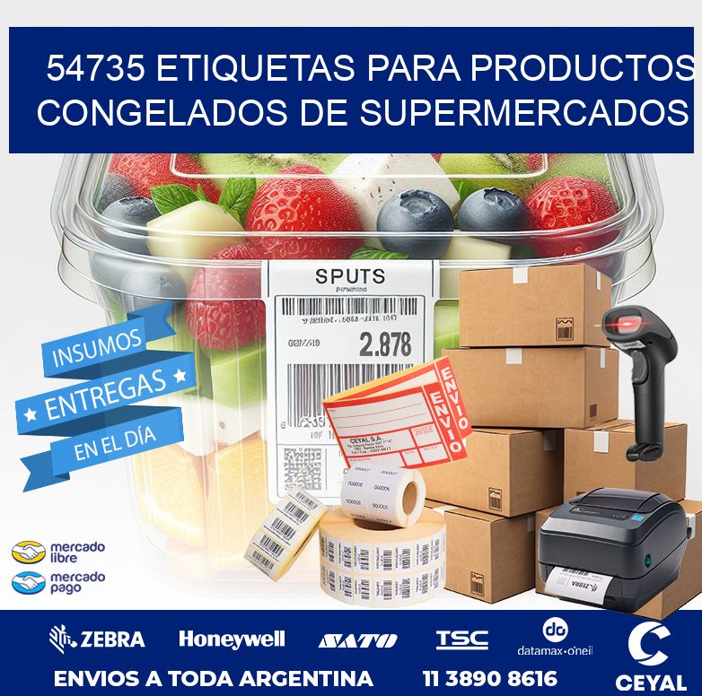 54735 ETIQUETAS PARA PRODUCTOS CONGELADOS DE SUPERMERCADOS