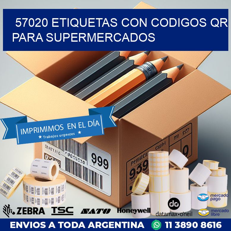 57020 ETIQUETAS CON CODIGOS QR PARA SUPERMERCADOS