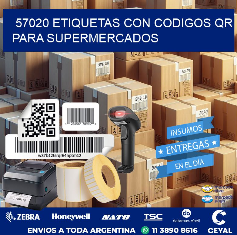 57020 ETIQUETAS CON CODIGOS QR PARA SUPERMERCADOS