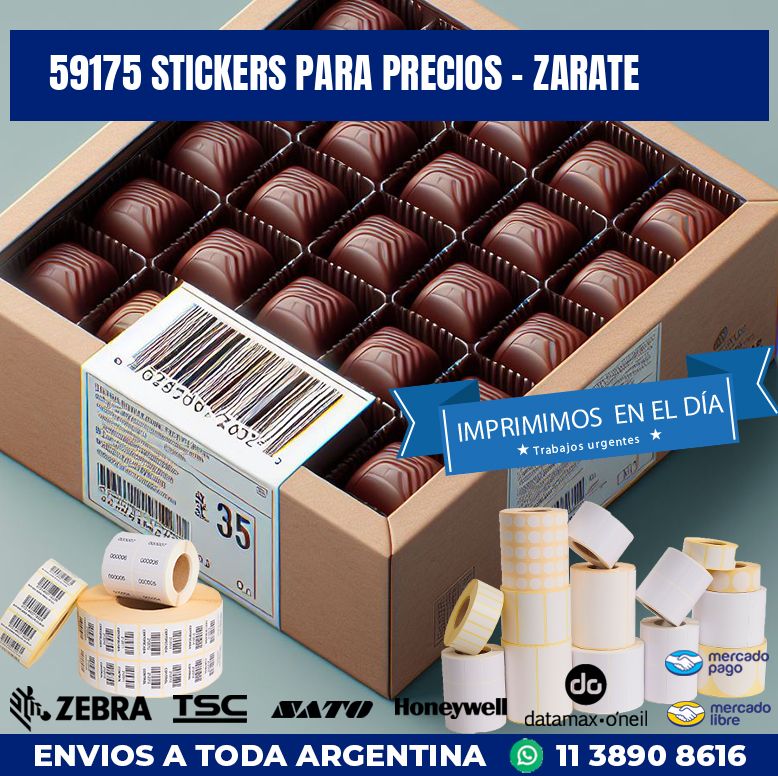 59175 STICKERS PARA PRECIOS - ZARATE