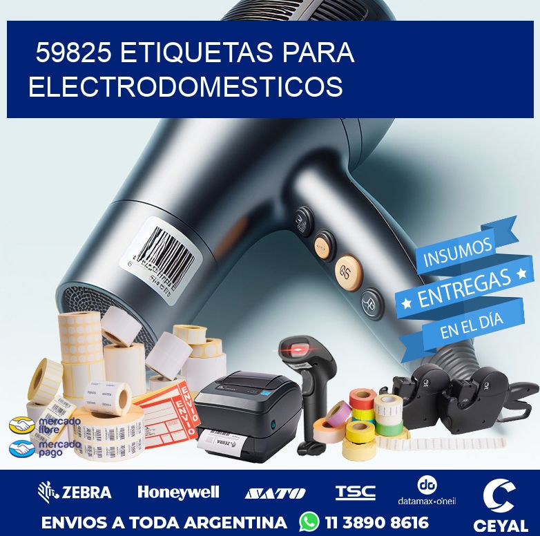 59825 ETIQUETAS PARA ELECTRODOMESTICOS