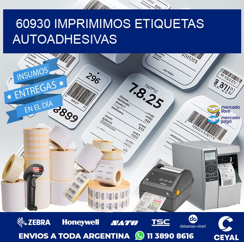 60930 IMPRIMIMOS ETIQUETAS AUTOADHESIVAS