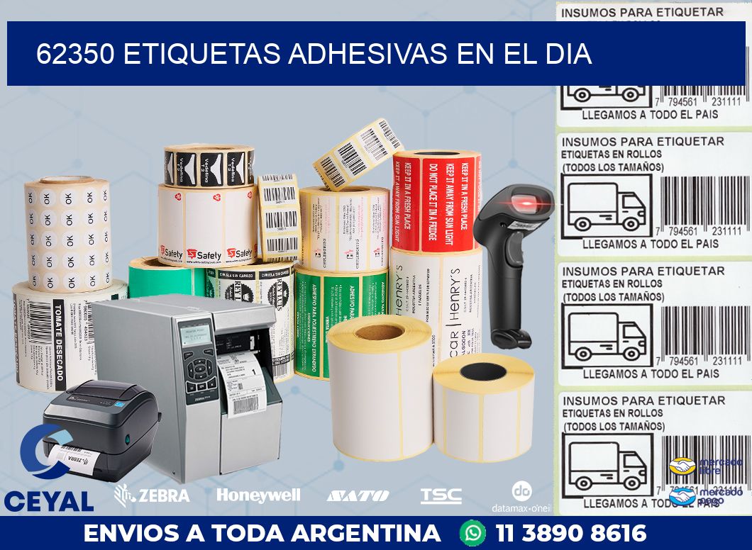 62350 ETIQUETAS ADHESIVAS EN EL DIA