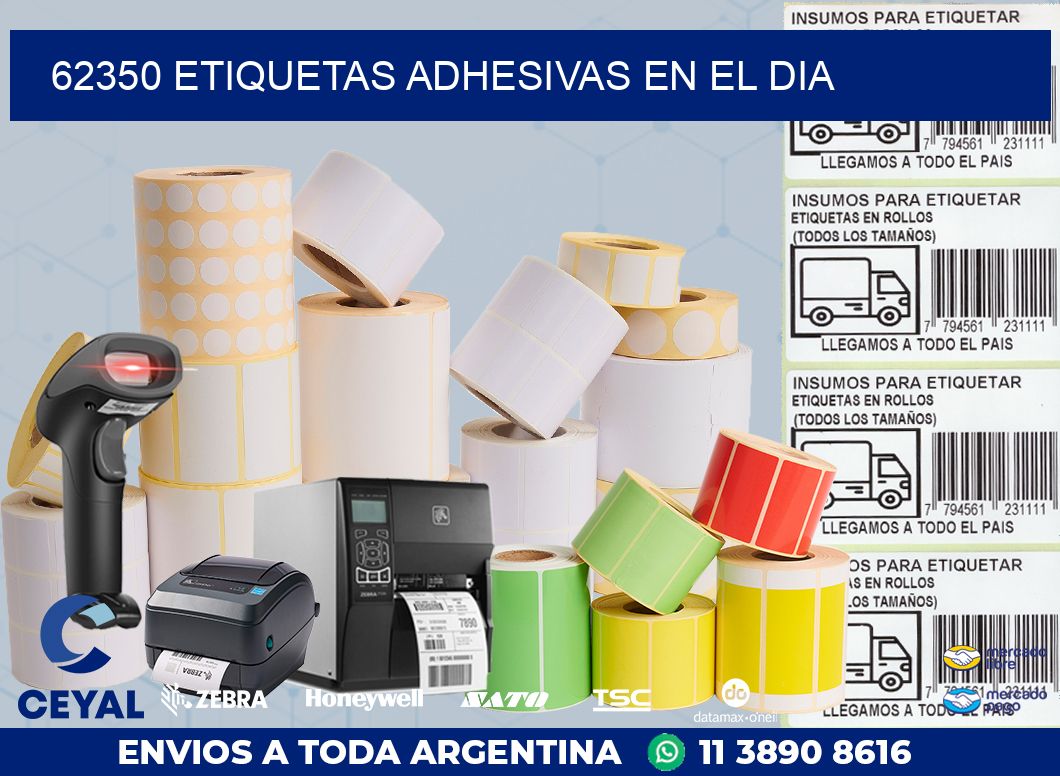 62350 ETIQUETAS ADHESIVAS EN EL DIA