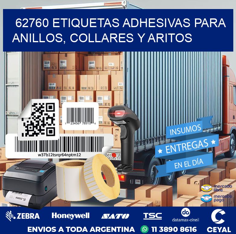 62760 ETIQUETAS ADHESIVAS PARA ANILLOS, COLLARES Y ARITOS