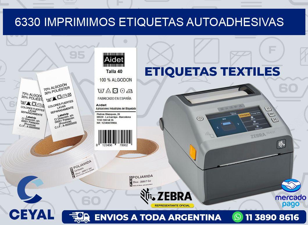 6330 IMPRIMIMOS ETIQUETAS AUTOADHESIVAS