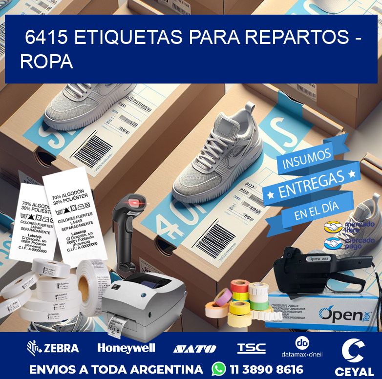 6415 ETIQUETAS PARA REPARTOS – ROPA