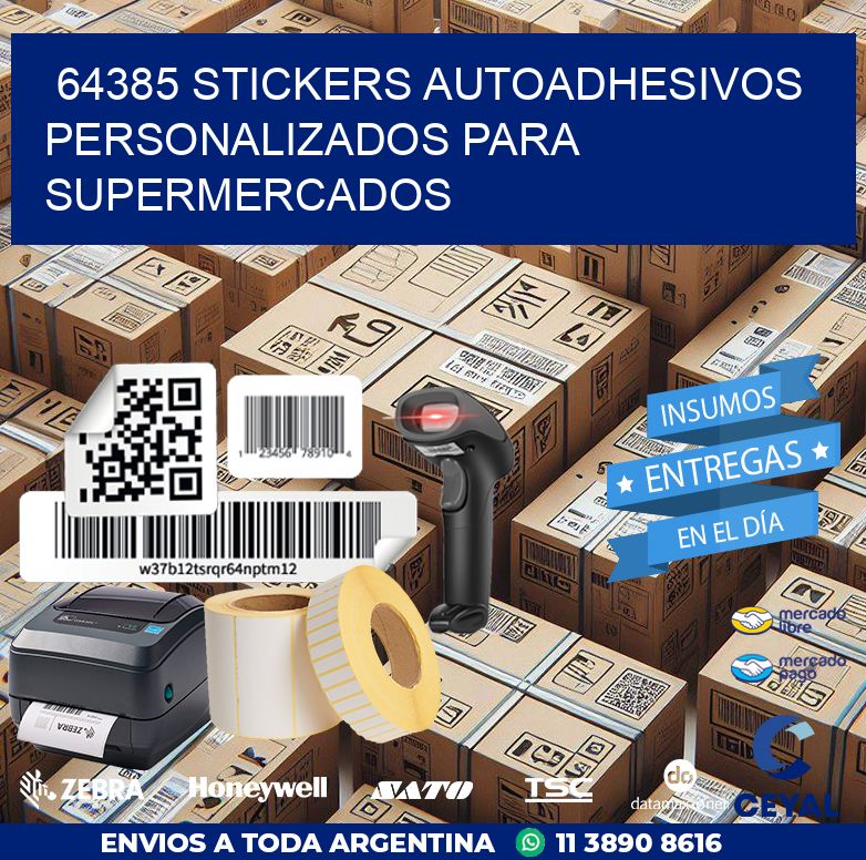 64385 STICKERS AUTOADHESIVOS PERSONALIZADOS PARA SUPERMERCADOS