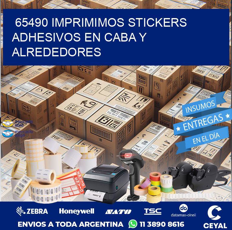65490 IMPRIMIMOS STICKERS ADHESIVOS EN CABA Y ALREDEDORES