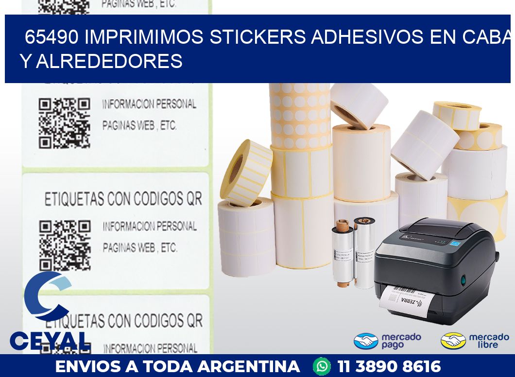 65490 IMPRIMIMOS STICKERS ADHESIVOS EN CABA Y ALREDEDORES