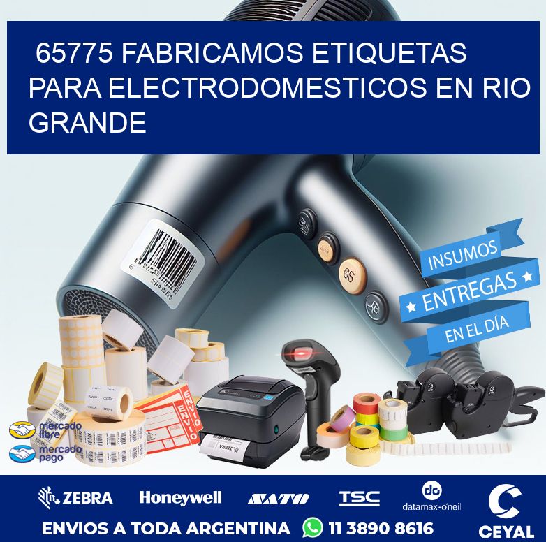 65775 FABRICAMOS ETIQUETAS PARA ELECTRODOMESTICOS EN RIO GRANDE