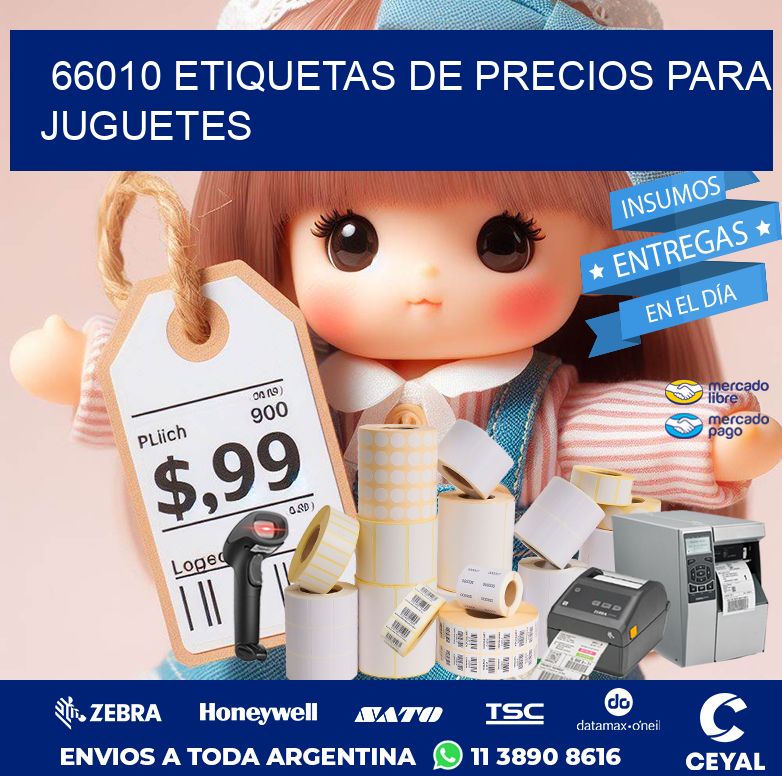 66010 ETIQUETAS DE PRECIOS PARA JUGUETES