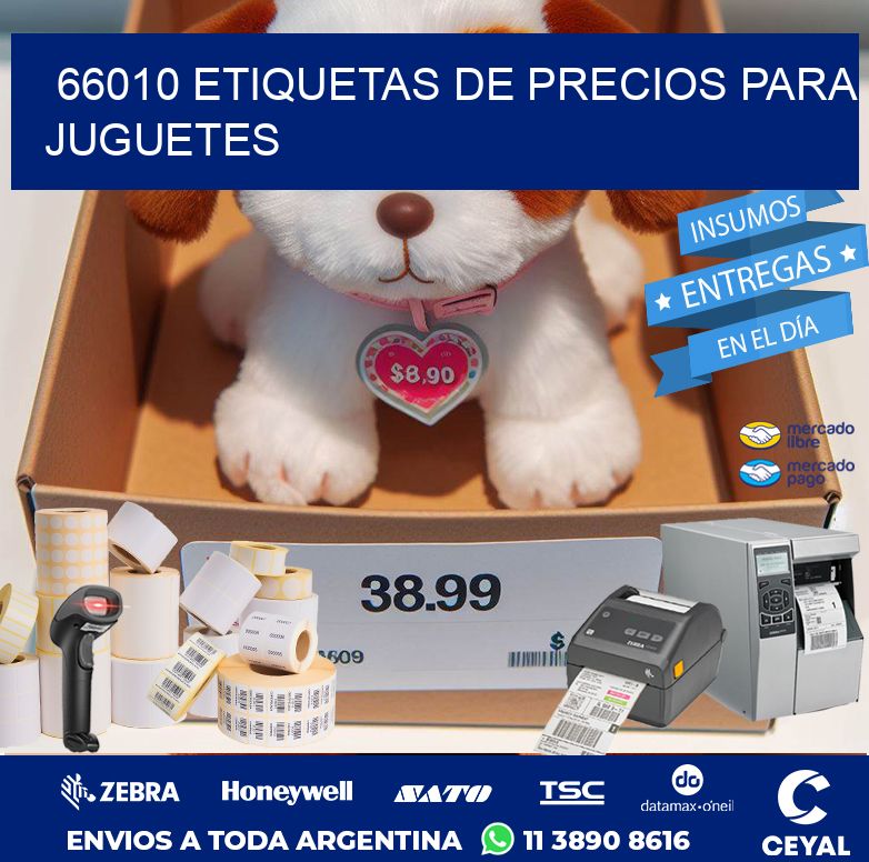 66010 ETIQUETAS DE PRECIOS PARA JUGUETES