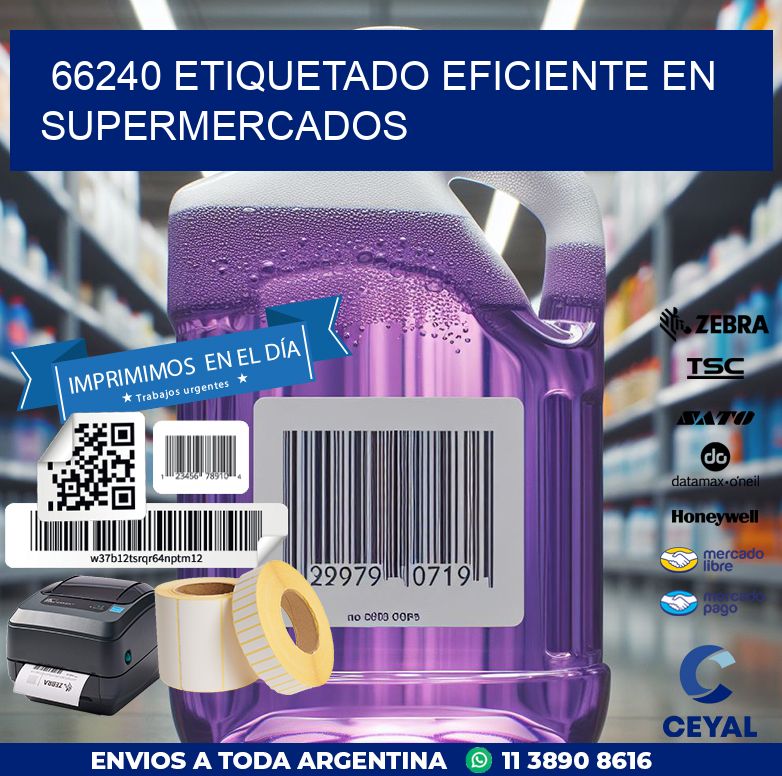 66240 ETIQUETADO EFICIENTE EN SUPERMERCADOS