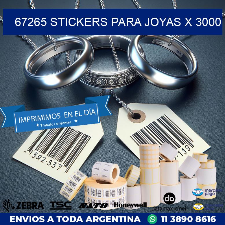 67265 STICKERS PARA JOYAS X 3000