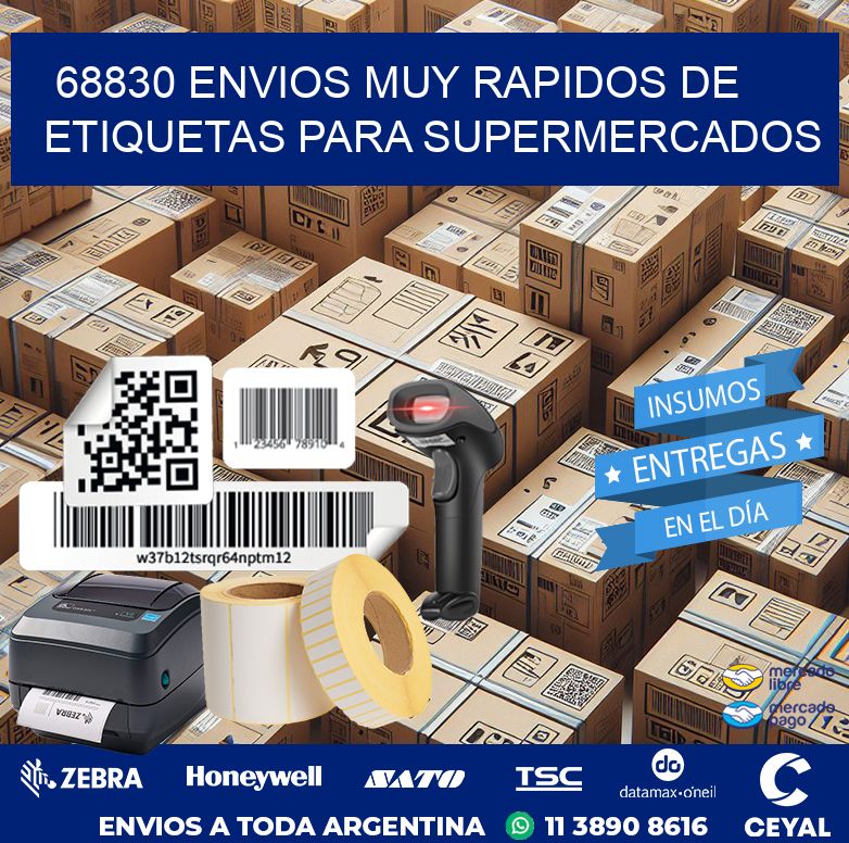 68830 ENVIOS MUY RAPIDOS DE ETIQUETAS PARA SUPERMERCADOS