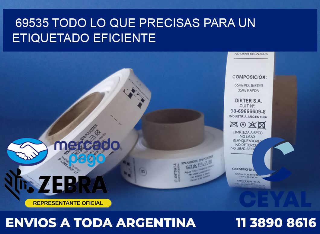 69535 TODO LO QUE PRECISAS PARA UN ETIQUETADO EFICIENTE