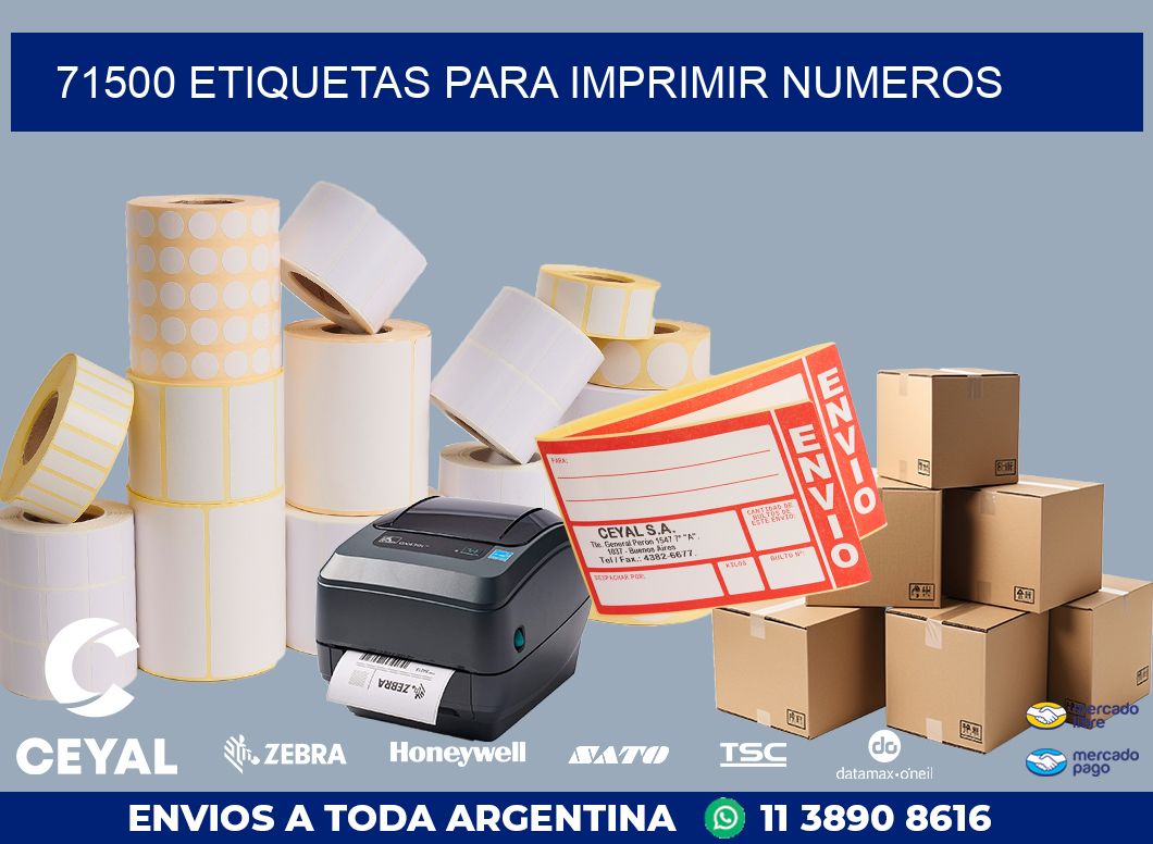 71500 ETIQUETAS PARA IMPRIMIR NUMEROS