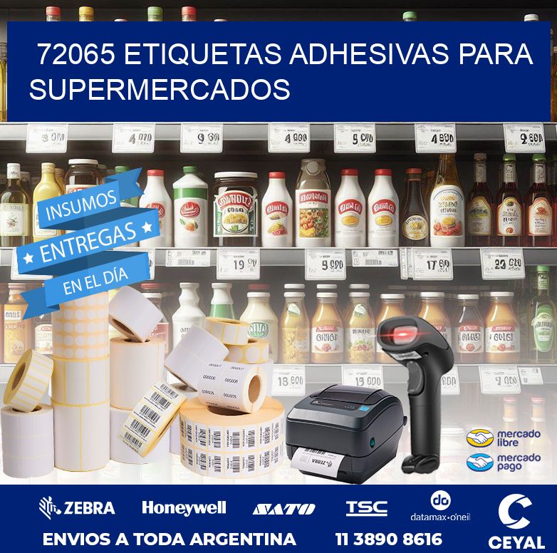 72065 ETIQUETAS ADHESIVAS PARA SUPERMERCADOS