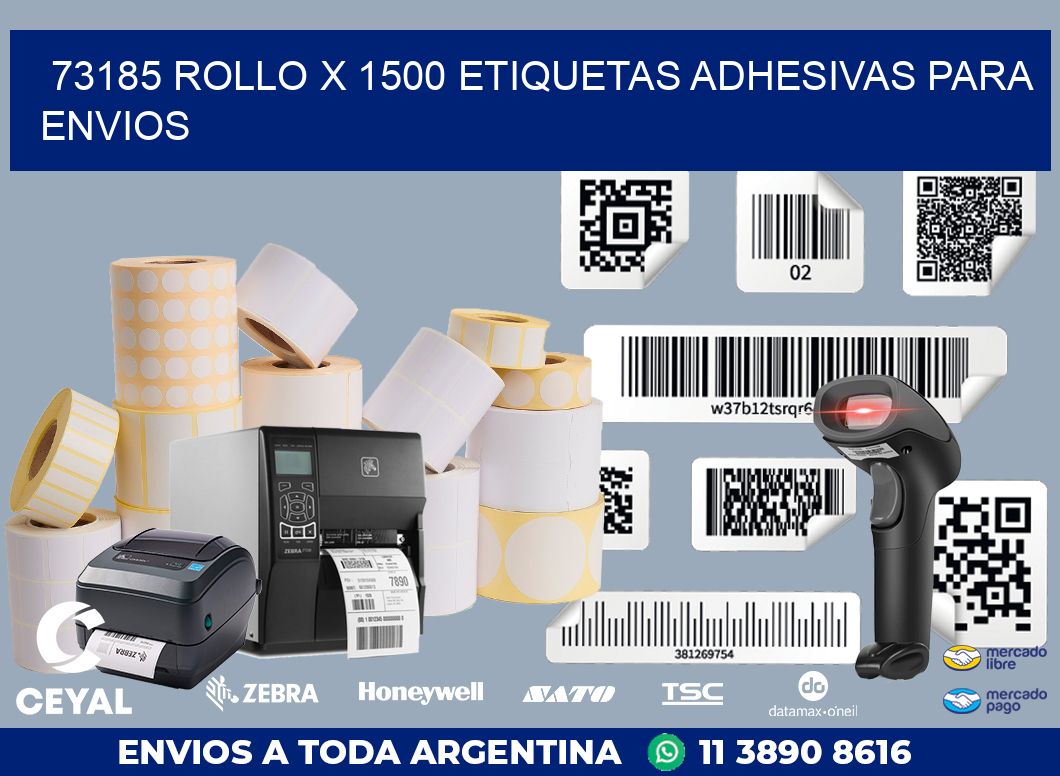 73185 ROLLO X 1500 ETIQUETAS ADHESIVAS PARA ENVIOS