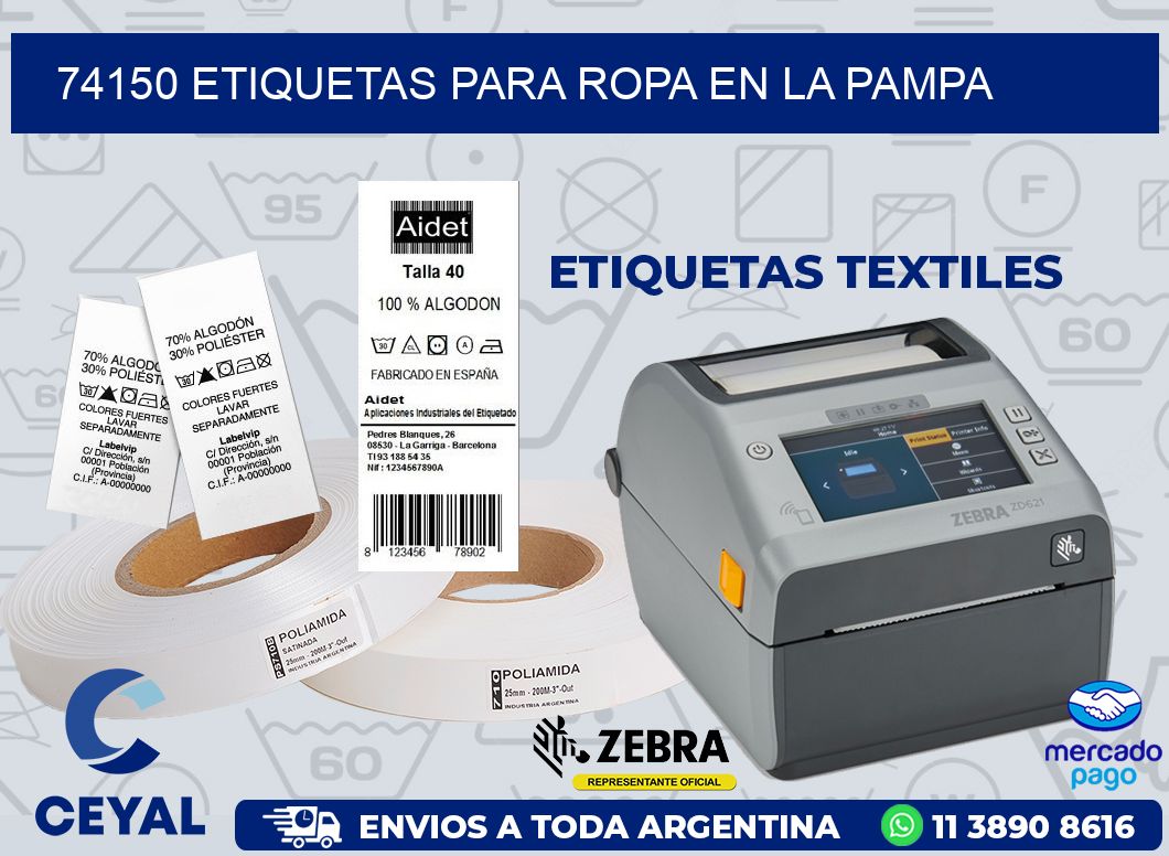 74150 ETIQUETAS PARA ROPA EN LA PAMPA