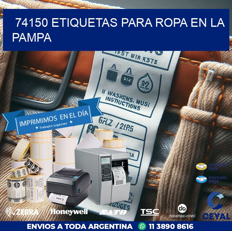 74150 ETIQUETAS PARA ROPA EN LA PAMPA