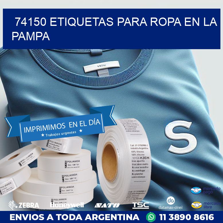 74150 ETIQUETAS PARA ROPA EN LA PAMPA