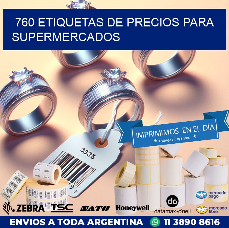 760 ETIQUETAS DE PRECIOS PARA SUPERMERCADOS