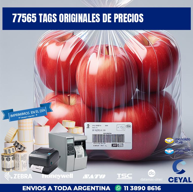 77565 TAGS ORIGINALES DE PRECIOS