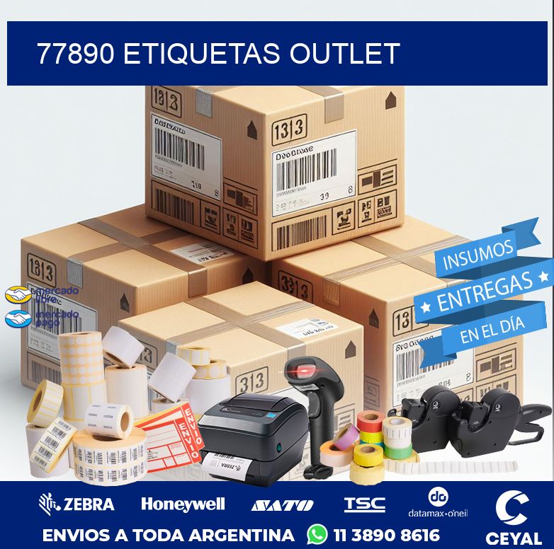 77890 ETIQUETAS OUTLET