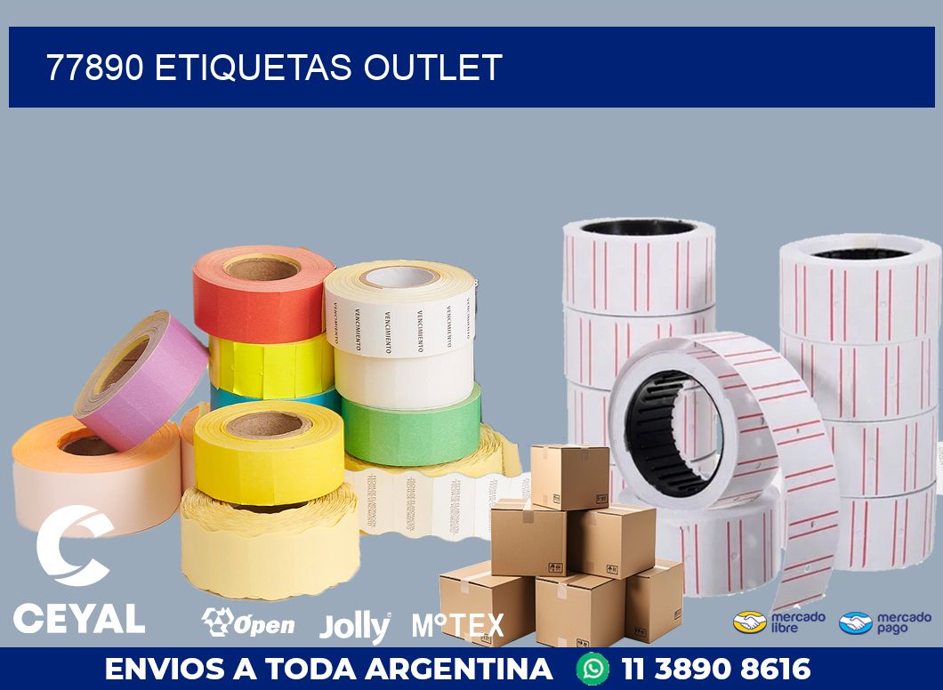 77890 ETIQUETAS OUTLET