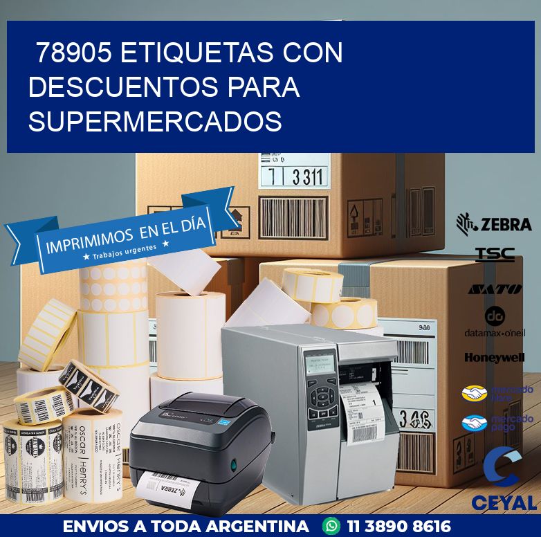 78905 ETIQUETAS CON DESCUENTOS PARA SUPERMERCADOS