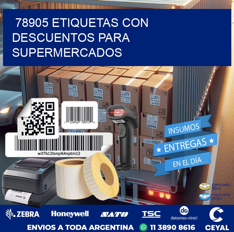 78905 ETIQUETAS CON DESCUENTOS PARA SUPERMERCADOS