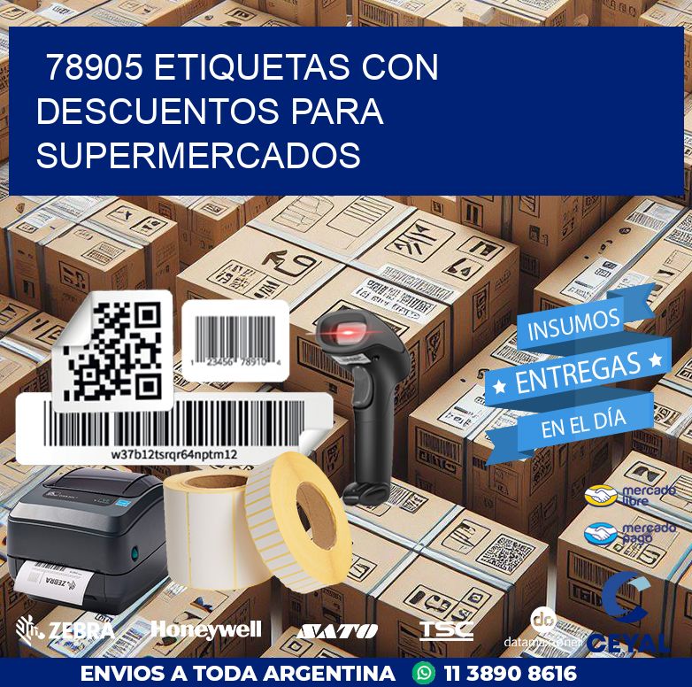 78905 ETIQUETAS CON DESCUENTOS PARA SUPERMERCADOS