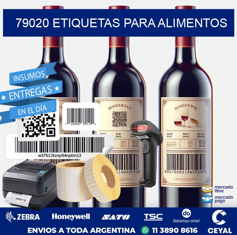 79020 ETIQUETAS PARA ALIMENTOS