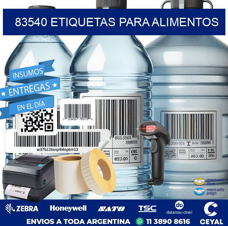 83540 ETIQUETAS PARA ALIMENTOS