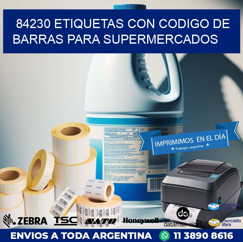 84230 ETIQUETAS CON CODIGO DE BARRAS PARA SUPERMERCADOS