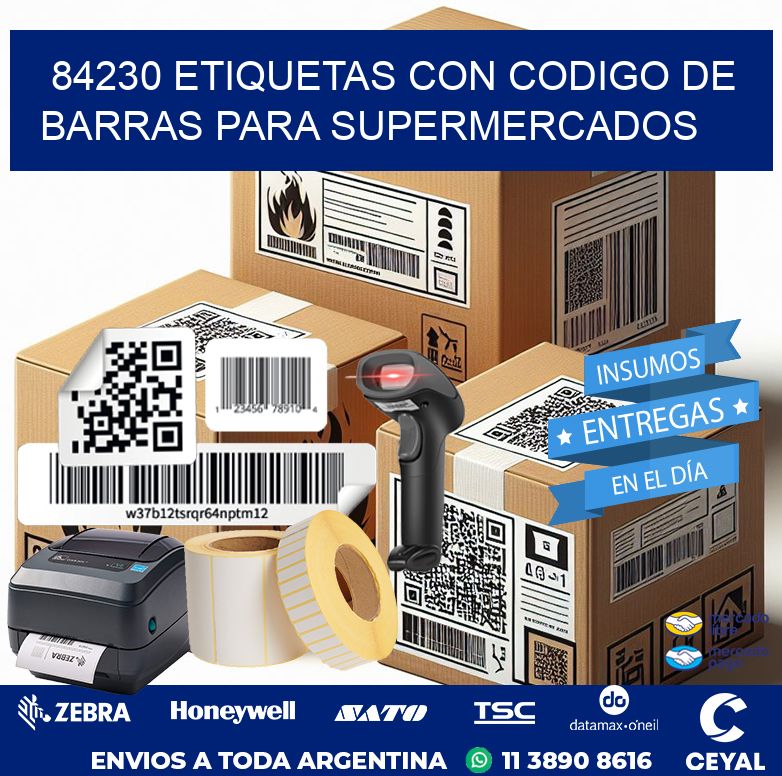 84230 ETIQUETAS CON CODIGO DE BARRAS PARA SUPERMERCADOS