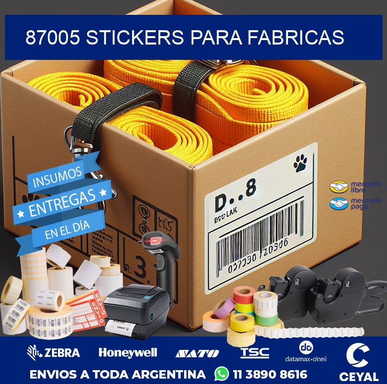 87005 STICKERS PARA FABRICAS