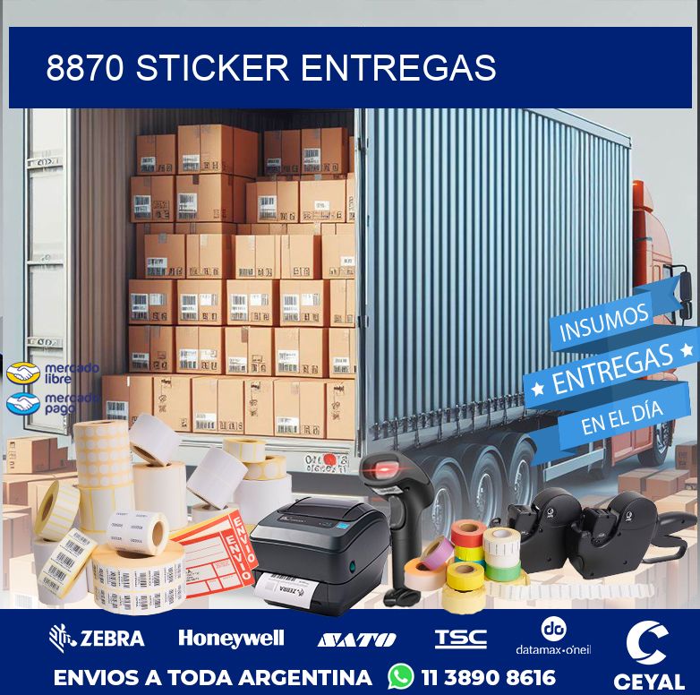 8870 STICKER ENTREGAS