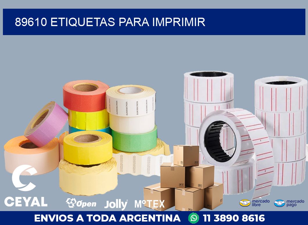 89610 ETIQUETAS PARA IMPRIMIR