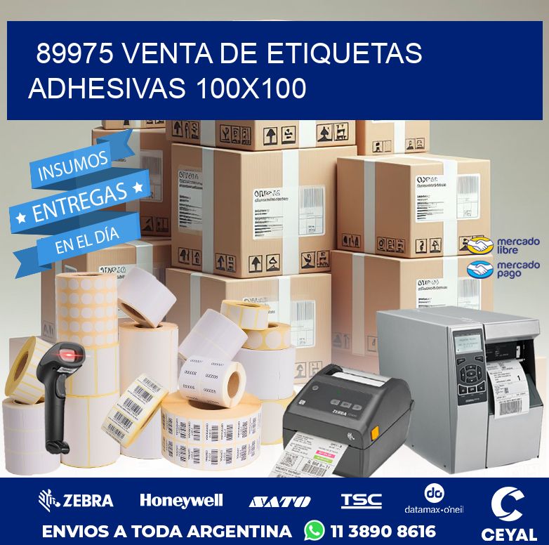 89975 VENTA DE ETIQUETAS ADHESIVAS 100X100