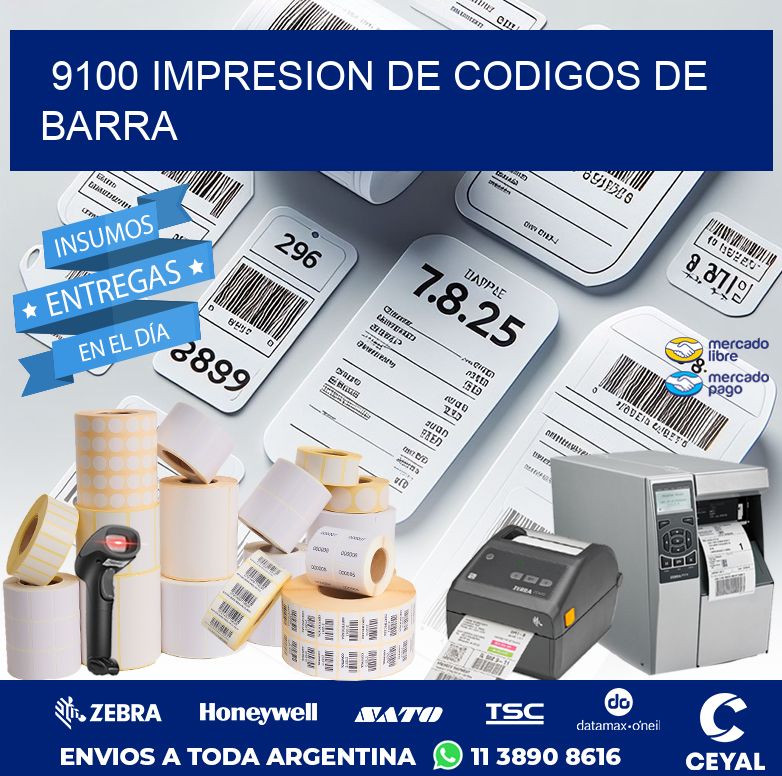 9100 IMPRESION DE CODIGOS DE BARRA