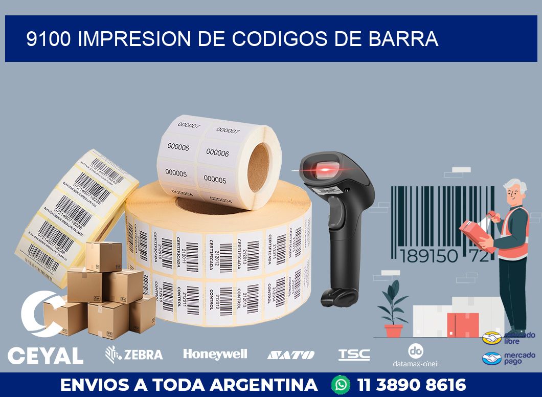 9100 IMPRESION DE CODIGOS DE BARRA