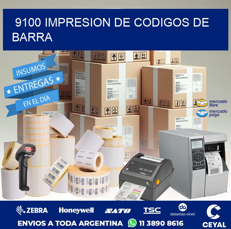 9100 IMPRESION DE CODIGOS DE BARRA