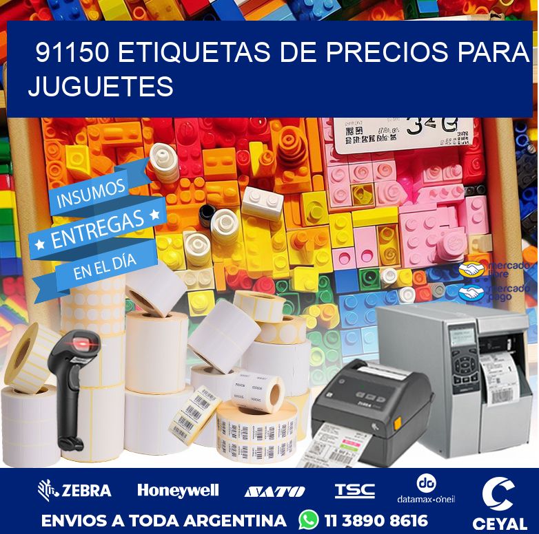 91150 ETIQUETAS DE PRECIOS PARA JUGUETES